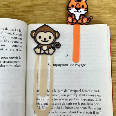 Kẹp sách hình chú khỉ 3D đáng yêu cho người yêu đọc sách