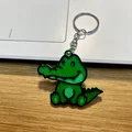 Móc khóa cá sấu 3D đáng yêu (Cute Crocodile Keychain) - Thumbnail 2