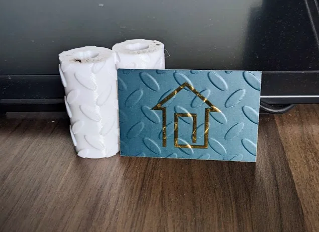 Trục lăn vân kim cương (Diamond Tread Plate) cho máy dập danh thiếp 3D - Image 2