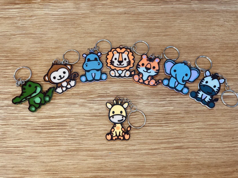 Móc khóa Hươu Cao Cổ Dễ Thương (Cute Giraffe Keychain) - Image 1