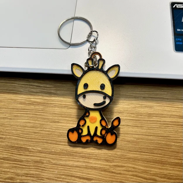 Móc khóa Hươu Cao Cổ Dễ Thương (Cute Giraffe Keychain) - Image 2