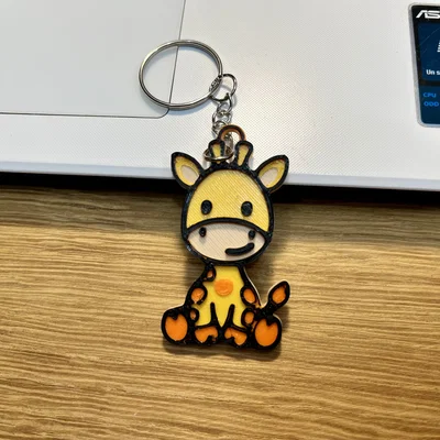 Móc khóa Hươu Cao Cổ Dễ Thương (Cute Giraffe Keychain)