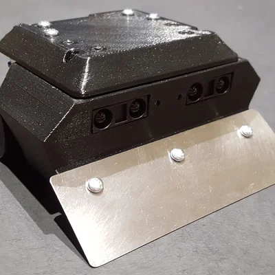 Khung sườn Mini-Sumo (Mini-Sumo Chassis) in 3D cho robot thi đấu