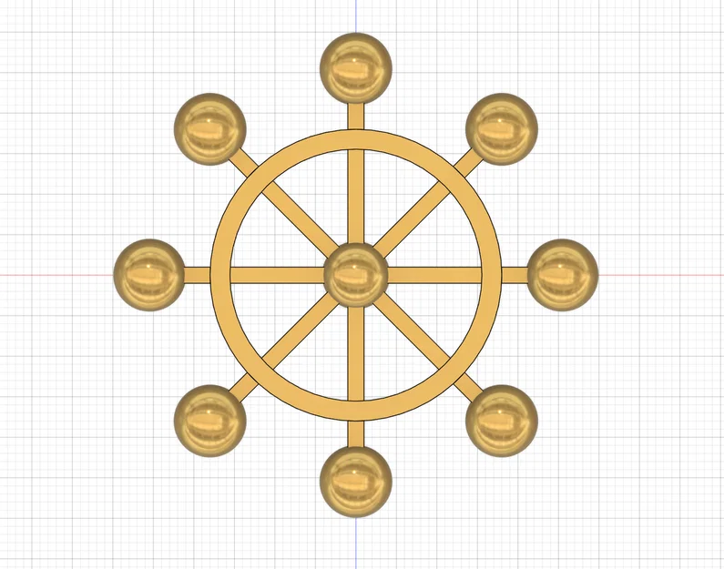 Mô hình Bánh xe Mahoraga (Mahoraga Wheel) - Phụ kiện trang trí 3D - Image 1
