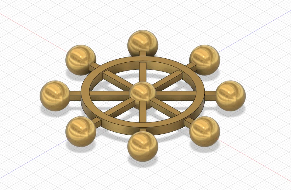 Mô hình Bánh xe Mahoraga (Mahoraga Wheel) - Phụ kiện trang trí 3D - Image 2