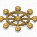 Mô hình Bánh xe Mahoraga (Mahoraga Wheel) - Phụ kiện trang trí 3D - Thumbnail 2