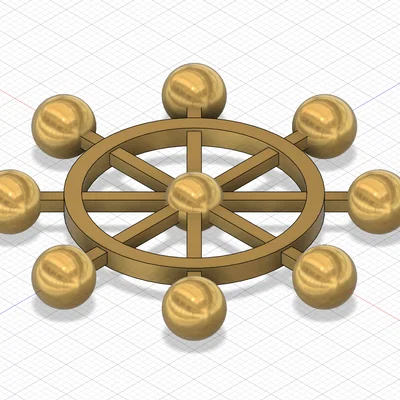 Mô hình Bánh xe Mahoraga (Mahoraga Wheel) - Phụ kiện trang trí 3D