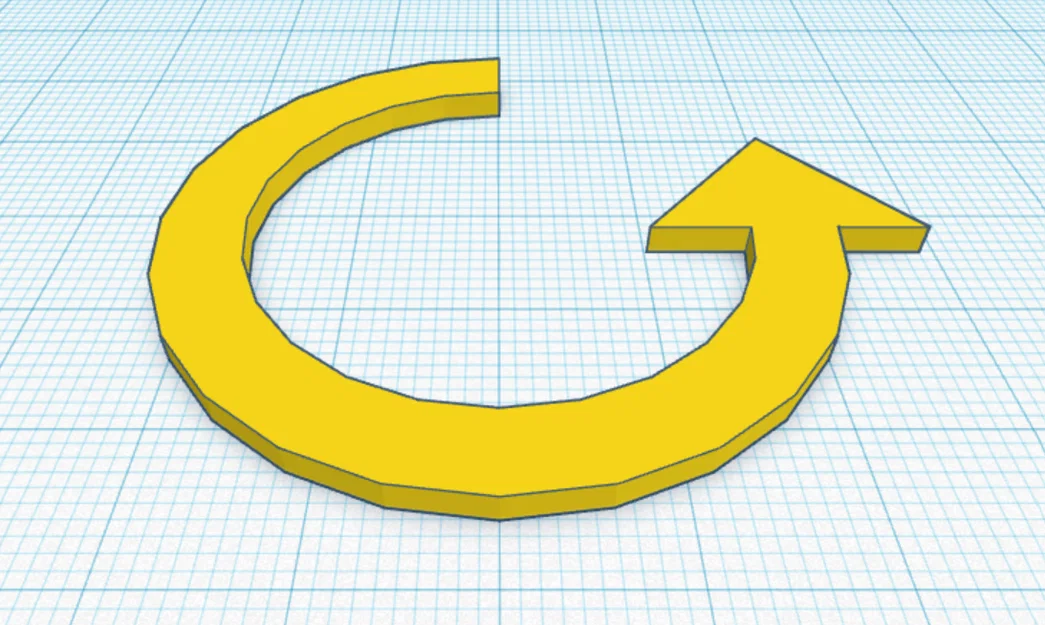 Mẫu mũi tên cong Curved Arrow 3D: Thiết kế tinh tế và đa năng - Image 1