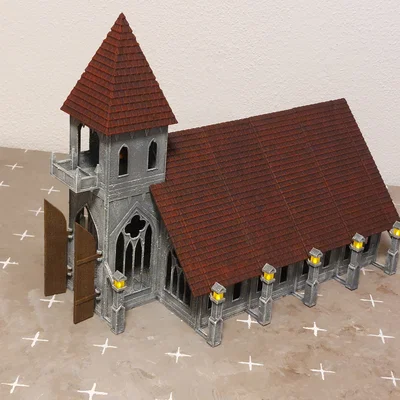 Nhà thờ cho tabletop wargaming 28mm