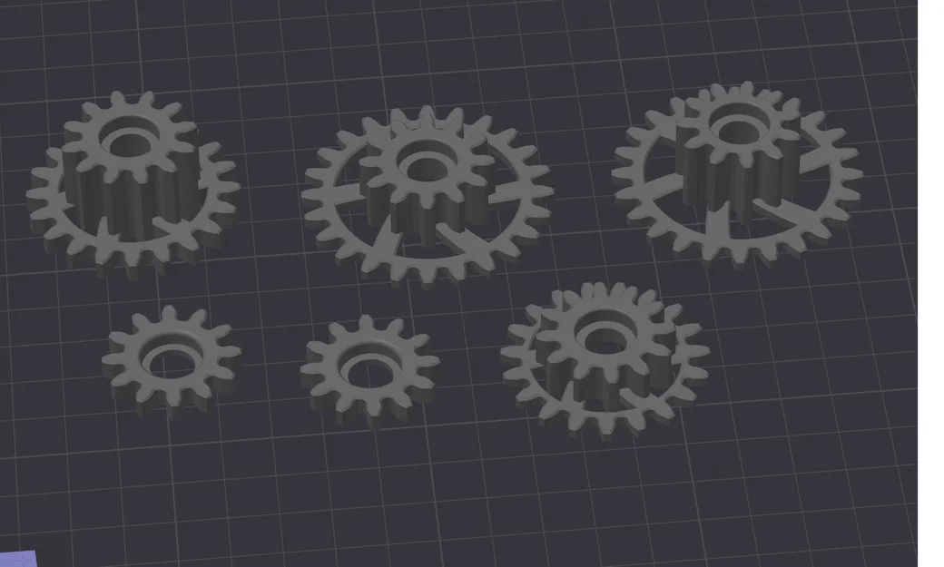 Bộ bánh răng đuôi có hỗ trợ vòng bi cho đồng hồ cơ khí 3D - Image 1