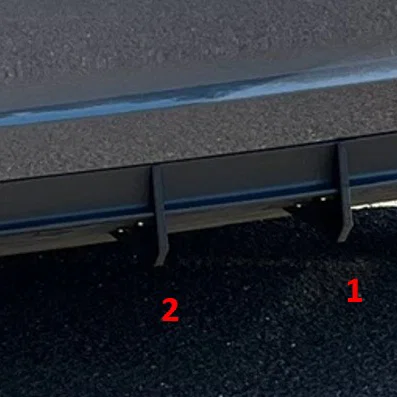 Ốp khuếch tán cản sau (rear bumper diffuser) cho TESLA Model 3