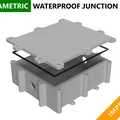 Waterproof Junction Box v2 – Hộp junction box chống nước (parametric Fusion 360) - Thumbnail 1