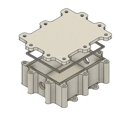 Waterproof Junction Box v2 – Hộp junction box chống nước (parametric Fusion 360)