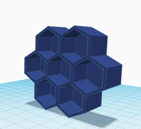 Kệ trang trí hình lục giác 3D độc đáo cho bàn làm việc - Image 1
