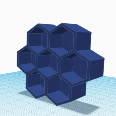 Kệ trang trí hình lục giác 3D độc đáo cho bàn làm việc
