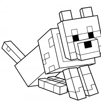 Mô hình trang trí tường chú chó MINECRAFT bằng in 3D siêu dễ thương