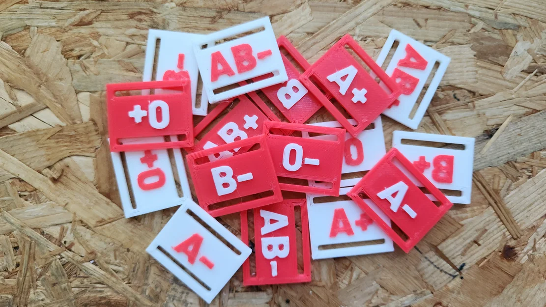 Thẻ Nhóm Máu gắn đai lưng hoặc dây strap - Image 1