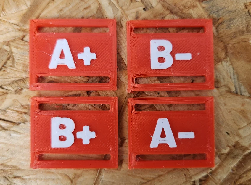 Thẻ Nhóm Máu gắn đai lưng hoặc dây strap - Image 3