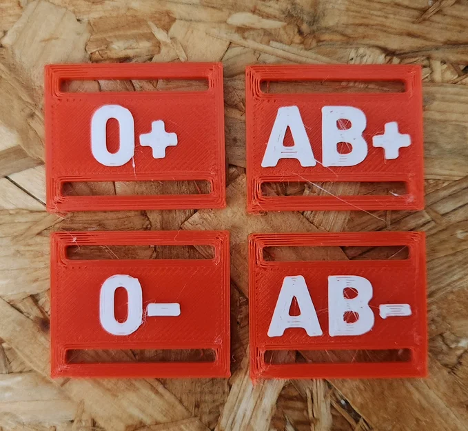 Thẻ Nhóm Máu gắn đai lưng hoặc dây strap - Image 4
