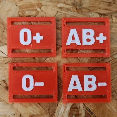 Thẻ Nhóm Máu gắn đai lưng hoặc dây strap