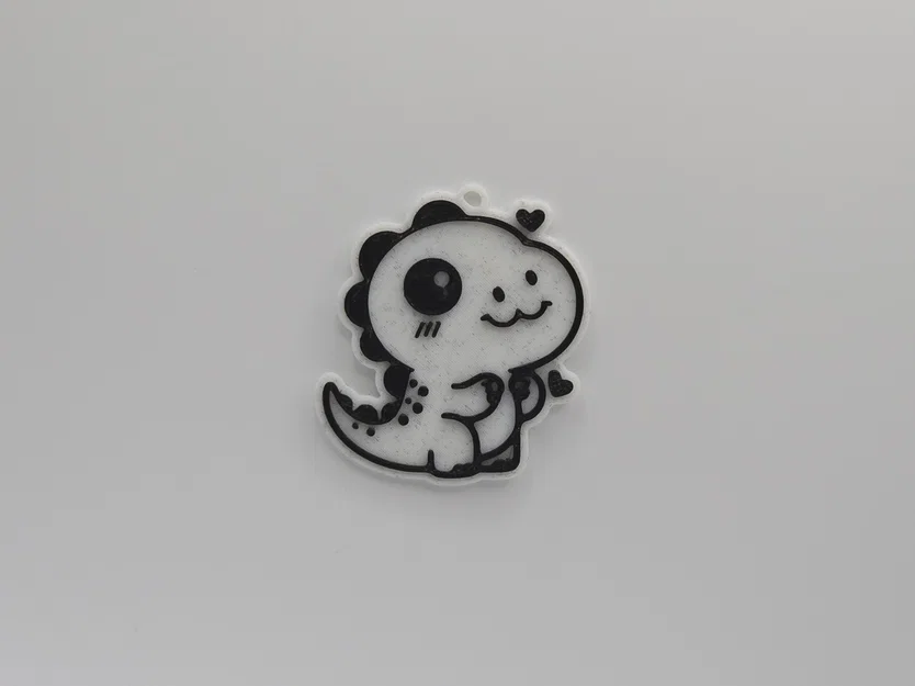 Móc khóa khủng long T-Rex dễ thương cho máy in 3D - Image 1