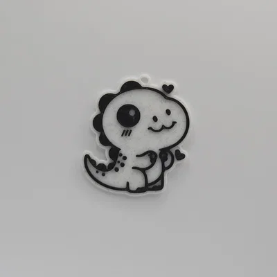 Móc khóa khủng long T-Rex dễ thương cho máy in 3D