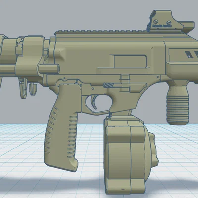 Mô hình phụ kiện súng FGC9 cho nhân vật Dummy 13 in 3D