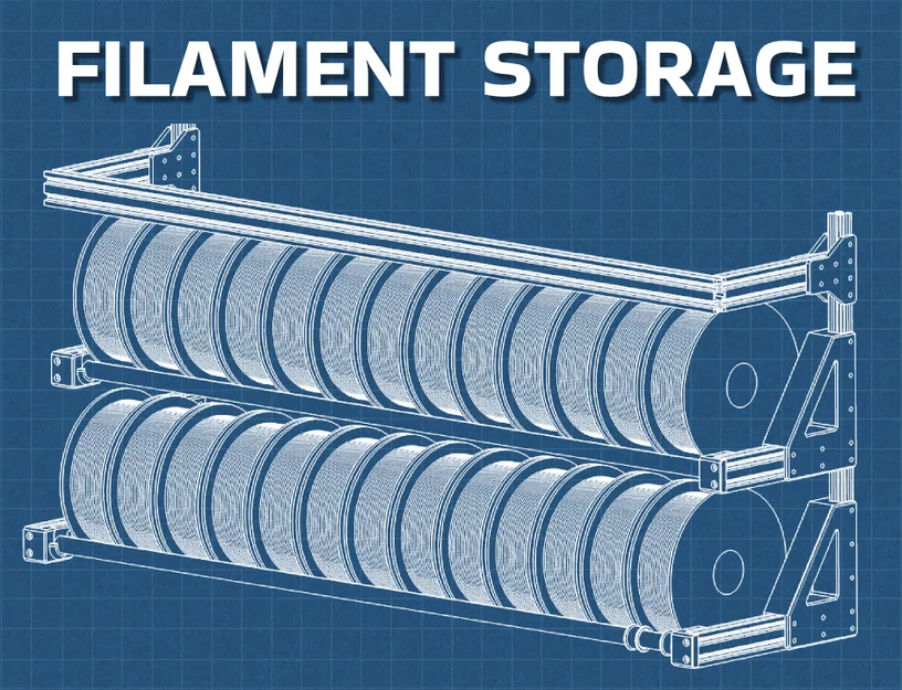 Hệ Thống Lưu Trữ Filament Modular Treo Tường (Modular Filament Storage System) - Image 1