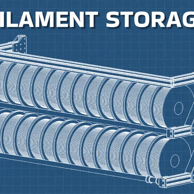 Hệ Thống Lưu Trữ Filament Modular Treo Tường (Modular Filament Storage System)