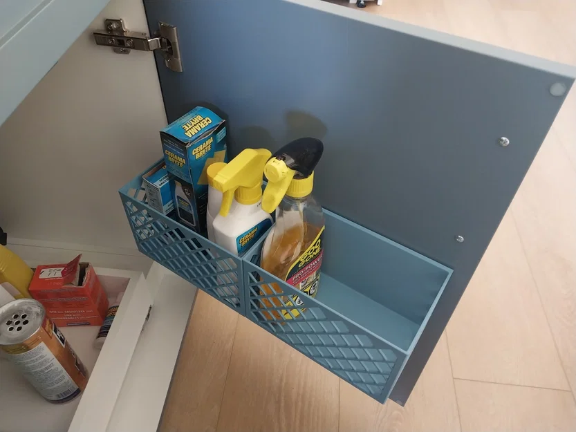 Giỏ treo cửa tủ dưới bồn rửa (Under sink cabinet door basket) - Image 1
