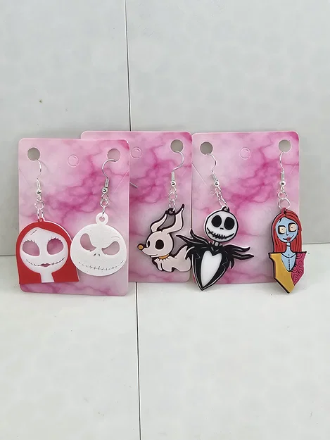 Bông tai Jack Skellington, Sally và Zero - Image 1