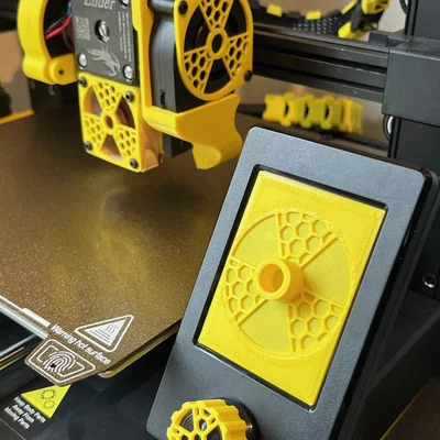 Nắp che màn hình Ender 3 V3 SE biểu tượng phóng xạ - Nhiều phiên bản