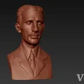 Tượng bán thân Nikola Tesla (3D Model để bàn) - Thumbnail 1