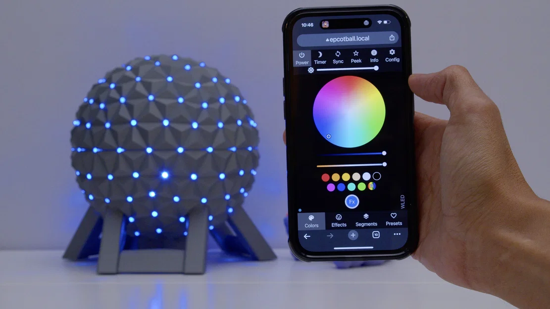 EPCOT Spaceship Earth – Đèn IoT NeoPixel (WLED) - Image 2