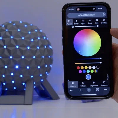 EPCOT Spaceship Earth – Đèn IoT NeoPixel (WLED)