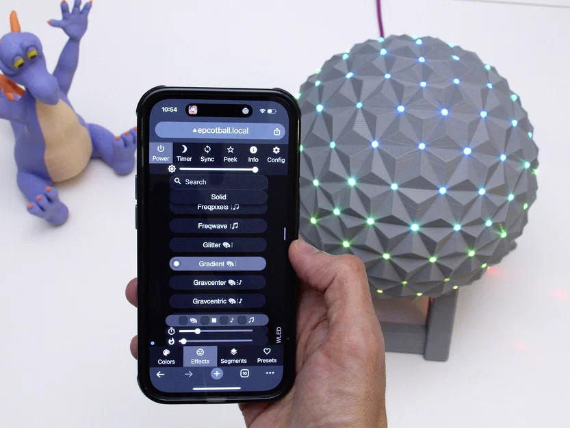 EPCOT Spaceship Earth – Đèn IoT NeoPixel (WLED) - Image 7