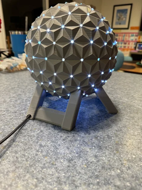 EPCOT Spaceship Earth (bỏ trụ giữa) + lỗ luồn cáp USB - Image 4