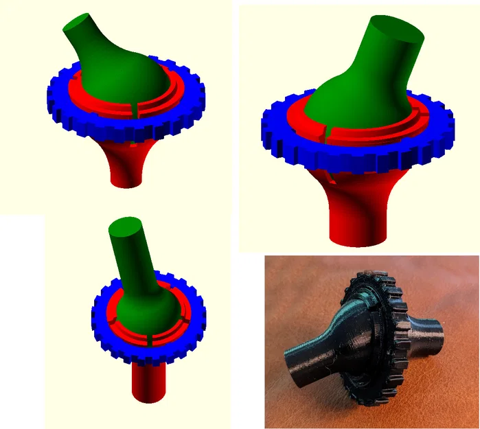 Khớp Cầu Khóa Xoay (Locking Ball and Socket Joint) Tùy Chỉnh 3D - Image 1