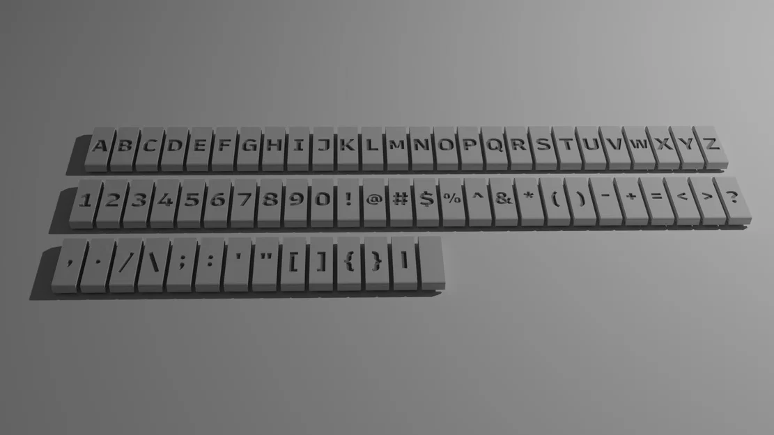 Bộ ký tự gắn MOLLE (The Lettables) tùy chỉnh bằng in 3D - Image 1