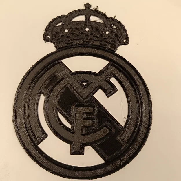 Mô hình 3D Logo câu lạc bộ bóng đá Real Madrid sắc nét - Image 1