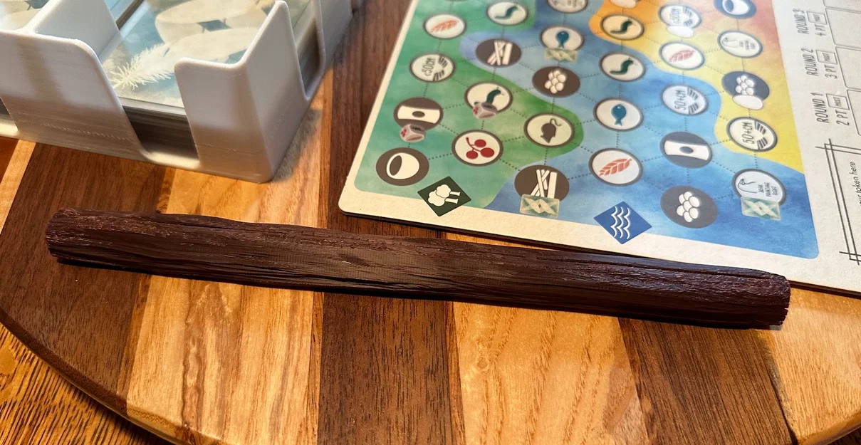 Khay giữ thẻ dạng khúc gỗ cho Wingspan (Wingspan log aviary card holder) - Image 3