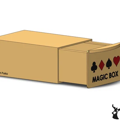 Mô hình 3D hộp ma thuật biến hóa đồ vật - Đạo cụ ảo thuật thú vị