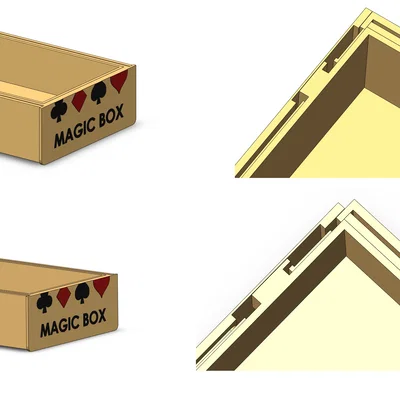 Mô hình 3D hộp ma thuật biến hóa đồ vật - Đạo cụ ảo thuật thú vị