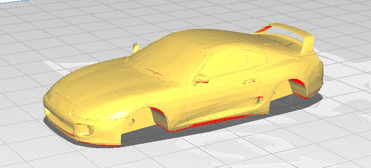 Mô hình xe Toyota Supra in 3D tương thích bánh xe Hot Wheels - Image 1