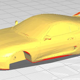 Mô hình xe Toyota Supra in 3D tương thích bánh xe Hot Wheels