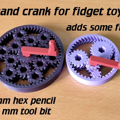 Tay quay cầm tay lục giác (hex hand crank)