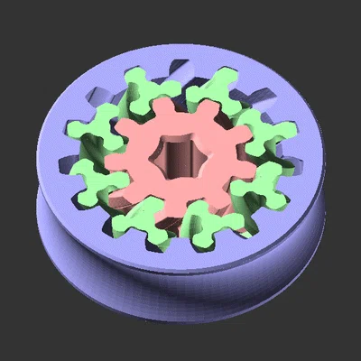 Đồ chơi fidget planetary gear herringbone – planet 3 răng