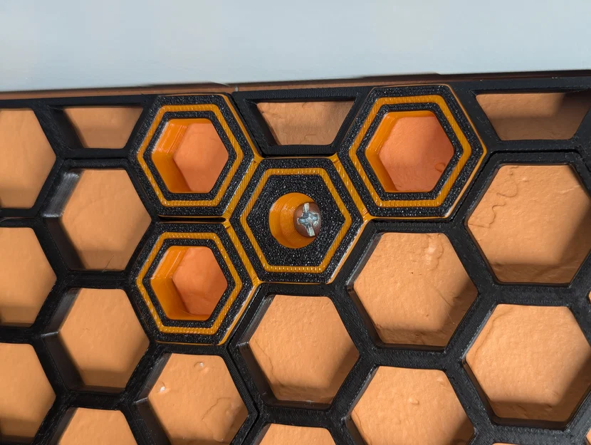 Phụ kiện gắn bảng HSW dạng chùm 4 lỗ có lỗ vát ốc vít - Image 2