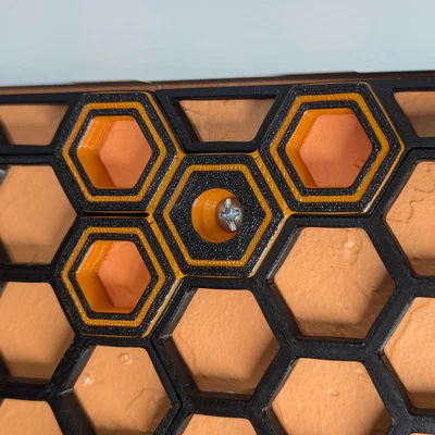 Phụ kiện gắn bảng HSW dạng chùm 4 lỗ có lỗ vát ốc vít