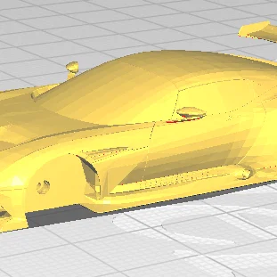 Mô hình xe Aston Martin Vulcan in 3D tương thích bánh xe Hot Wheels